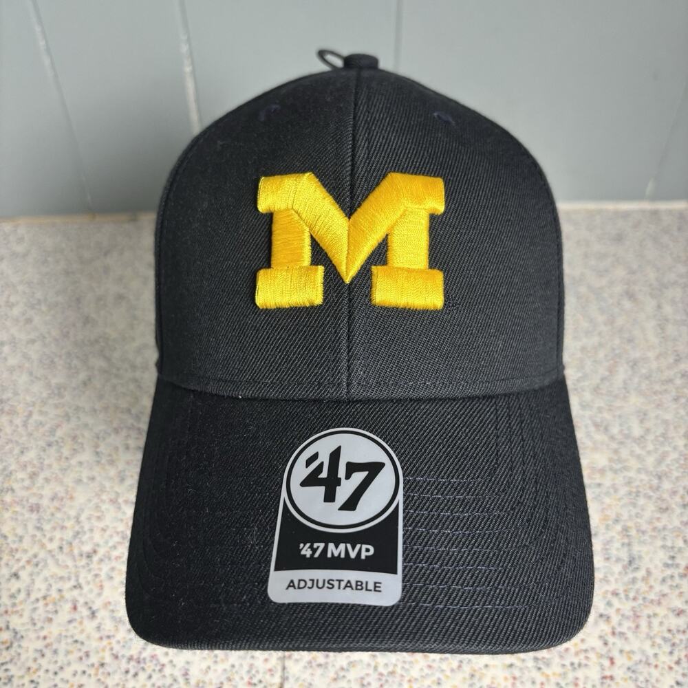 NWT ‘47 Michigan University MVP Pro Adjustable Cap Hat New NCAA Wolverines